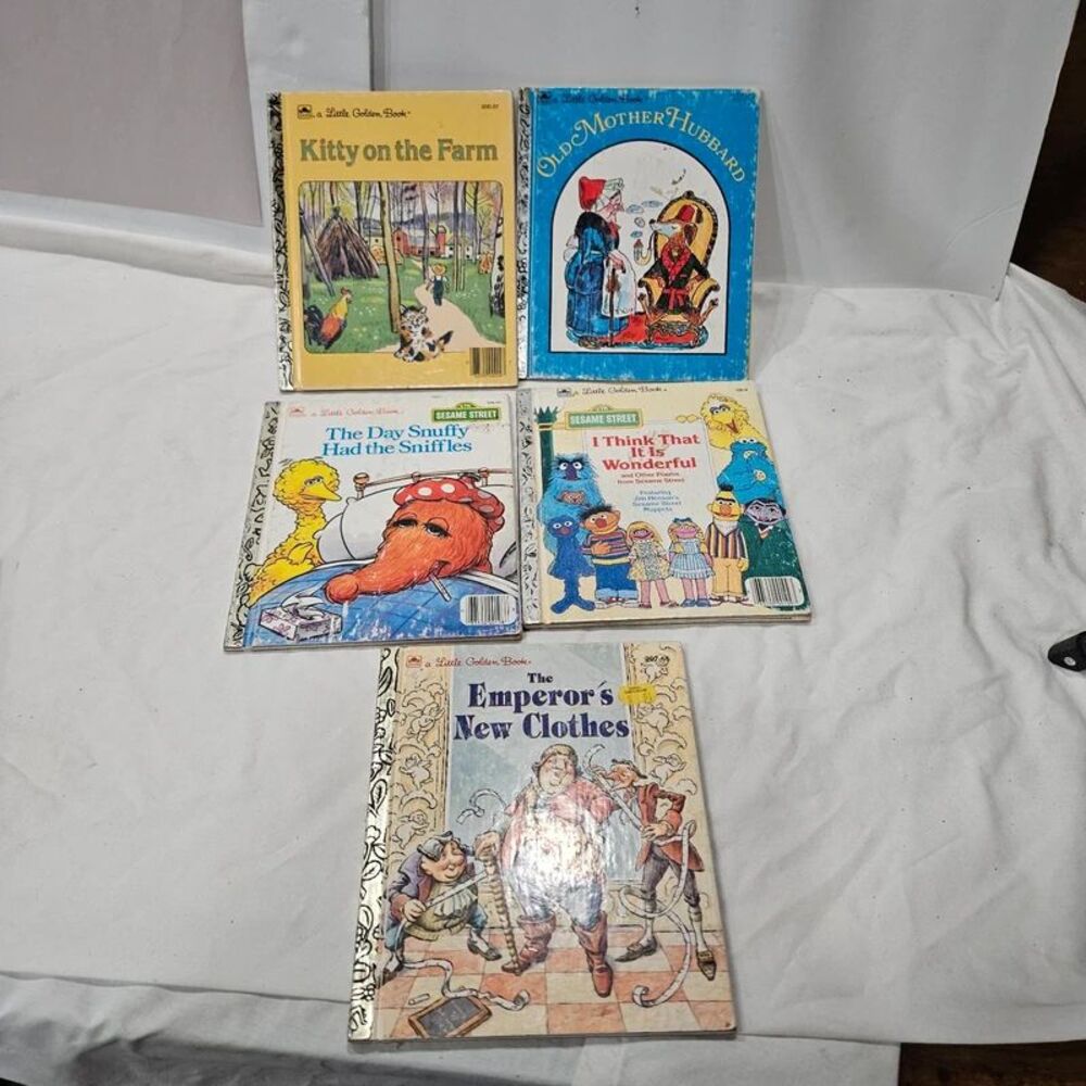 Collection of golden spine children's vintage books